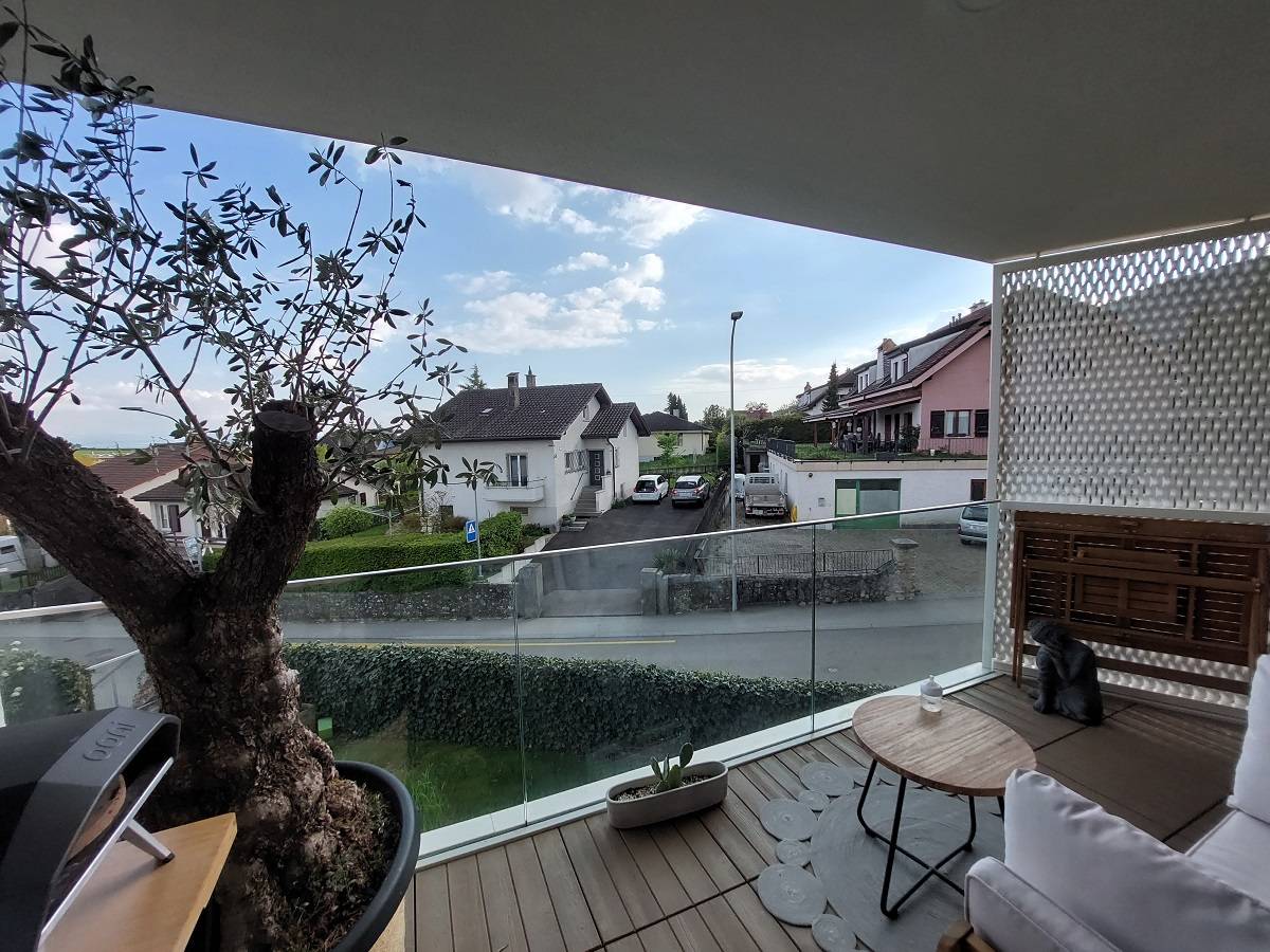 Terrasse appartement Boudry